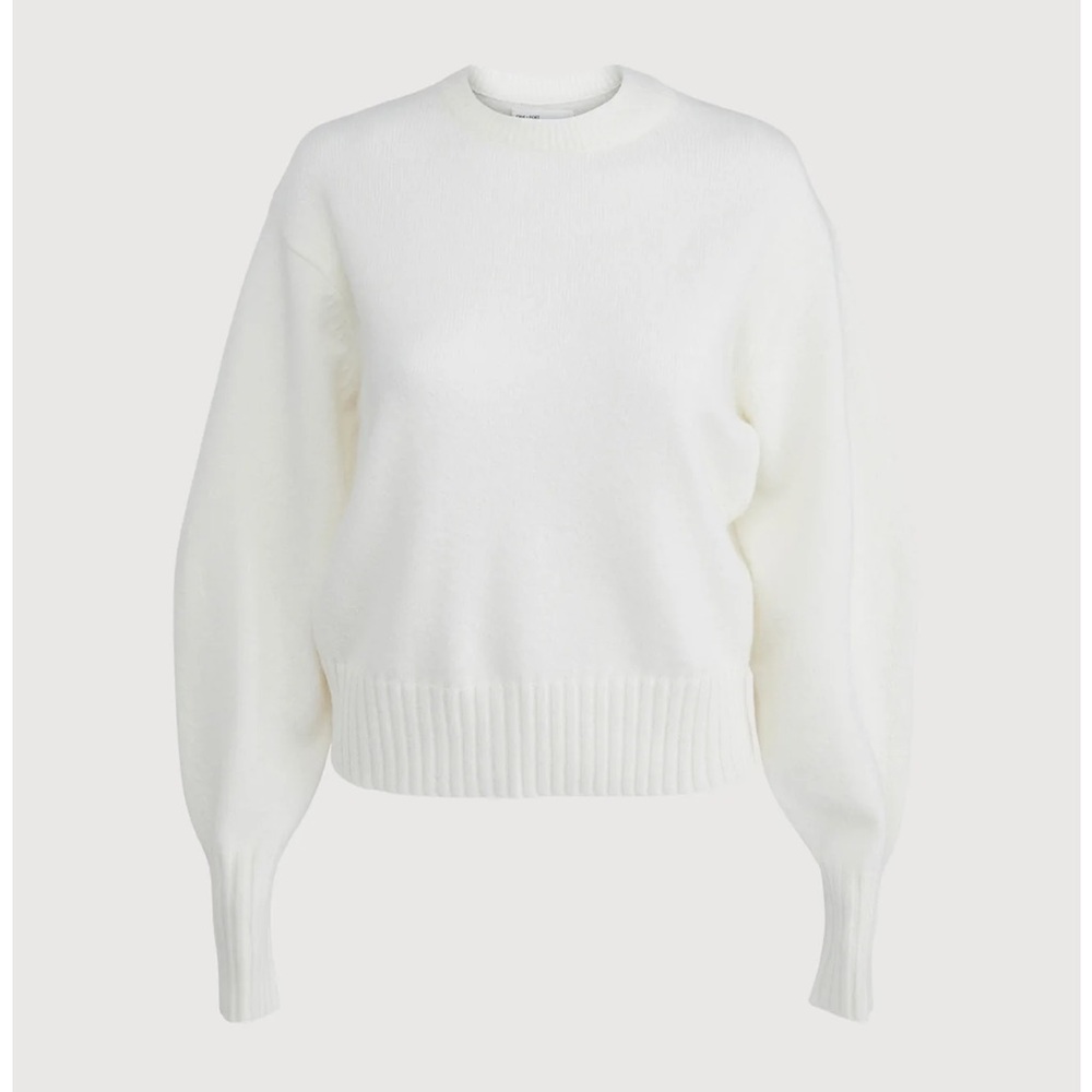 Oak + Fort Relaxed Fit Crewneck Sweater in Cream